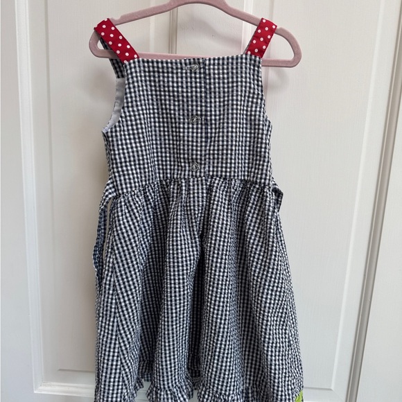 Rare Editions 4T Girls Black and White Gingham Ladybug Floral Sleeveless Dress - Picture 7 of 7